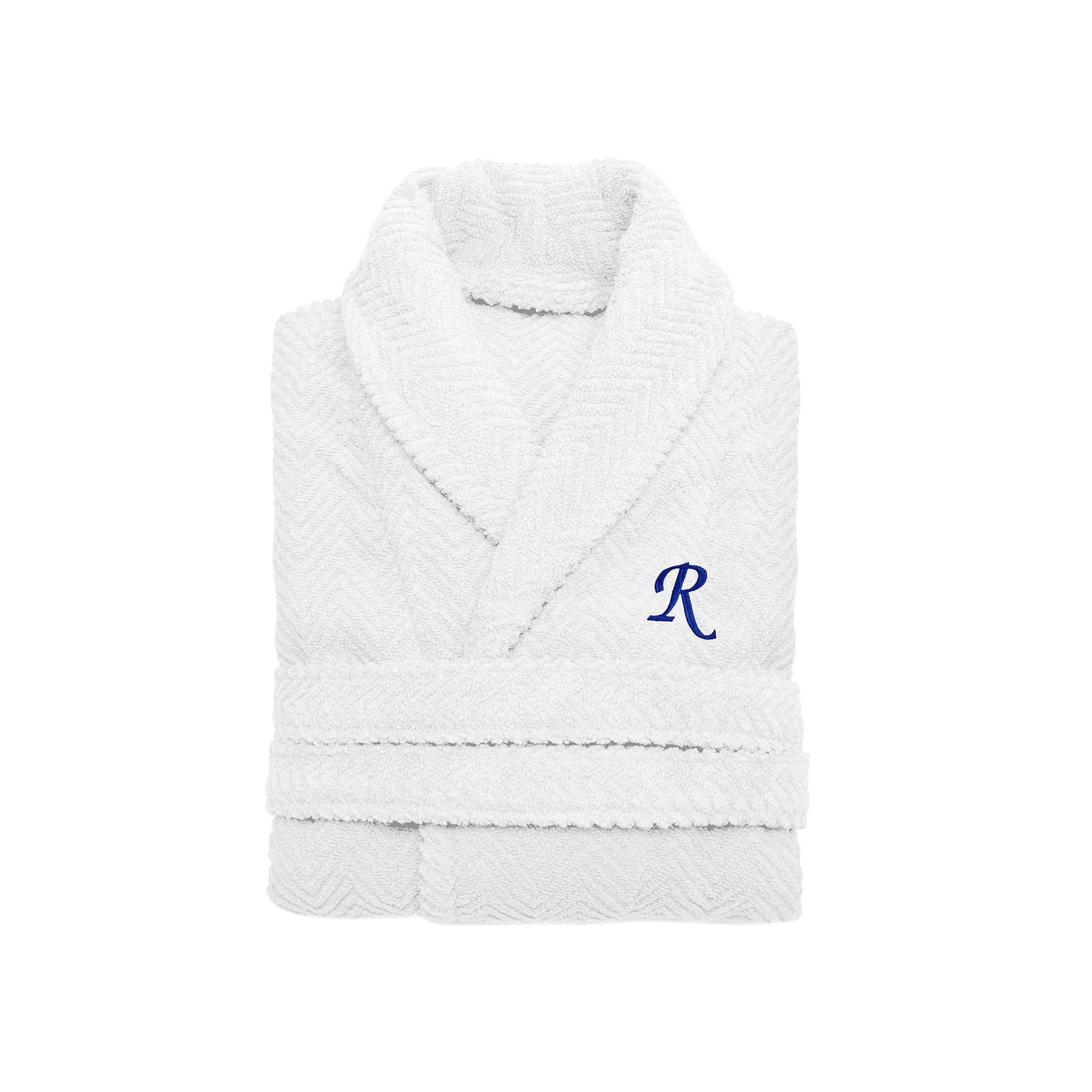 Linum Home Textiles Turkish Cotton Personalized Herringbone Weave Bathrobe, Womens Product Image