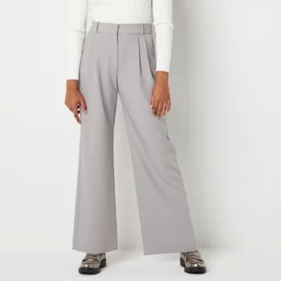 by&by-Juniors Womens Fitted Wide Leg Trouser Product Image