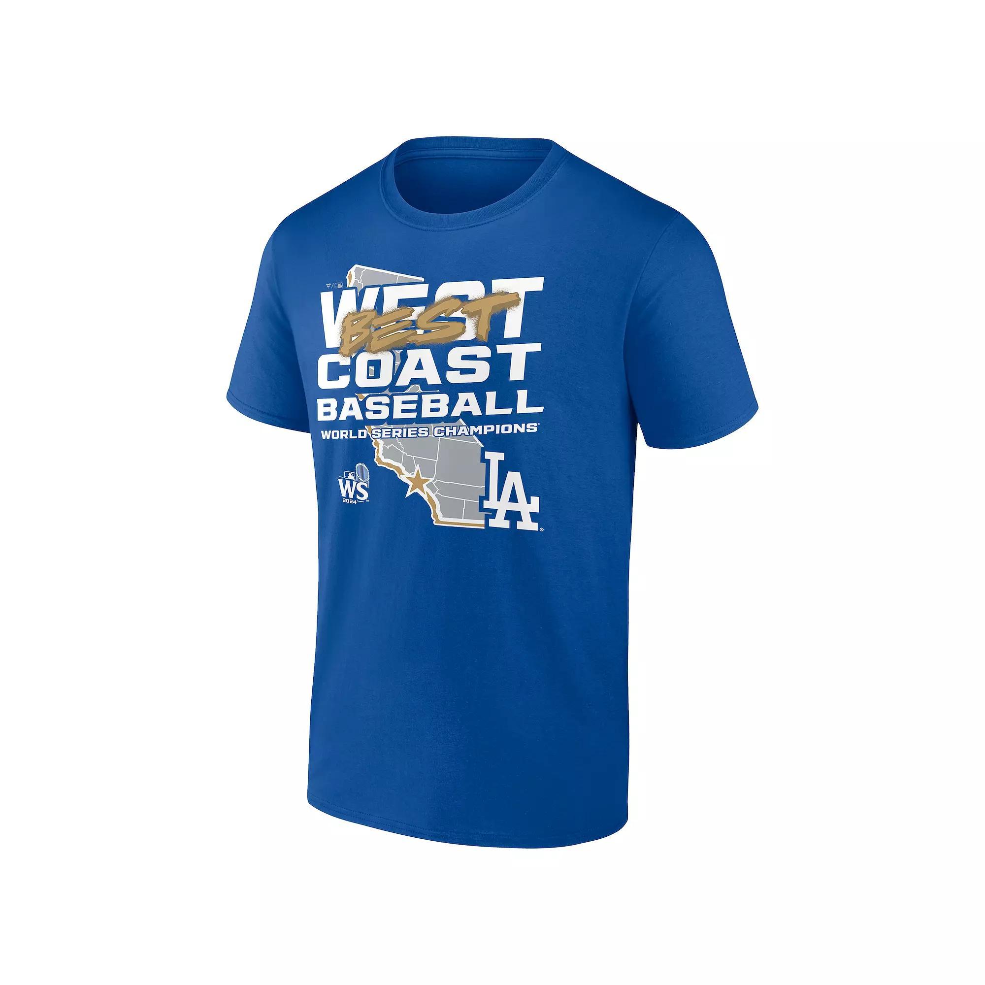 Men's Los Angeles Dodgers MLB 2024 World Series Champions Hometown Shut Out T-Shirt, Size: XL, Blue Product Image