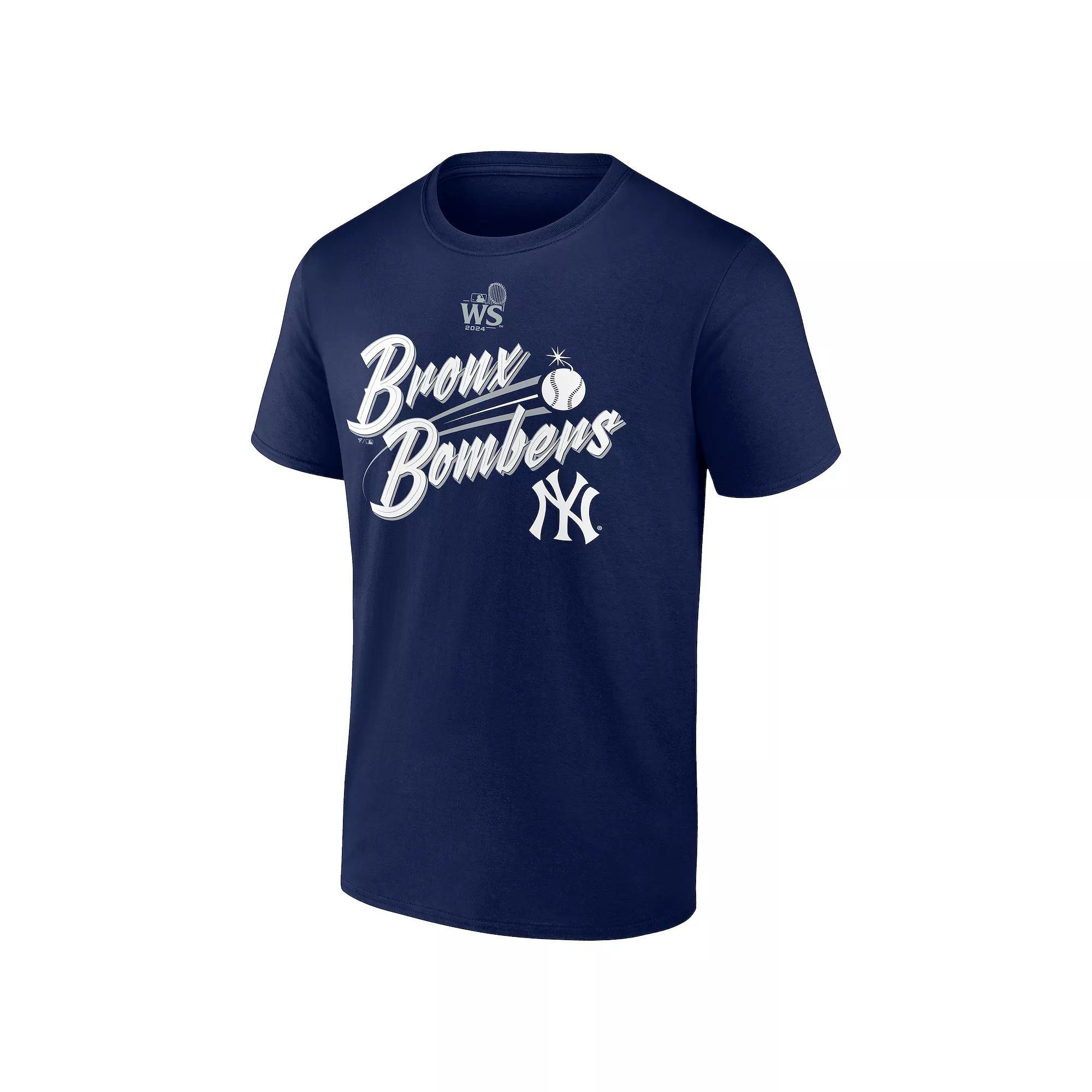 Men's Fanatics New York Yankees World Series Participant Bronx Bombers T-Shirt, Size: Small, Blue Product Image