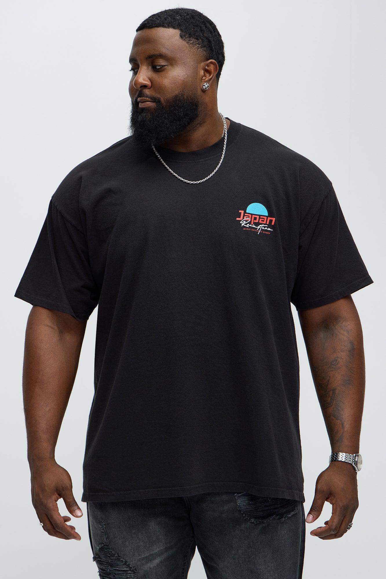 Japan Racing Team Oversized Short Sleeve Tee - Black Product Image
