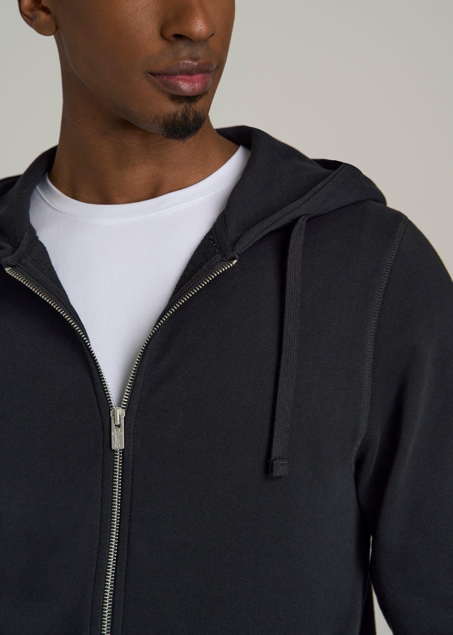 Wearever 2.0 French Terry Full-Zip Hoodie for Tall Men in Black Product Image