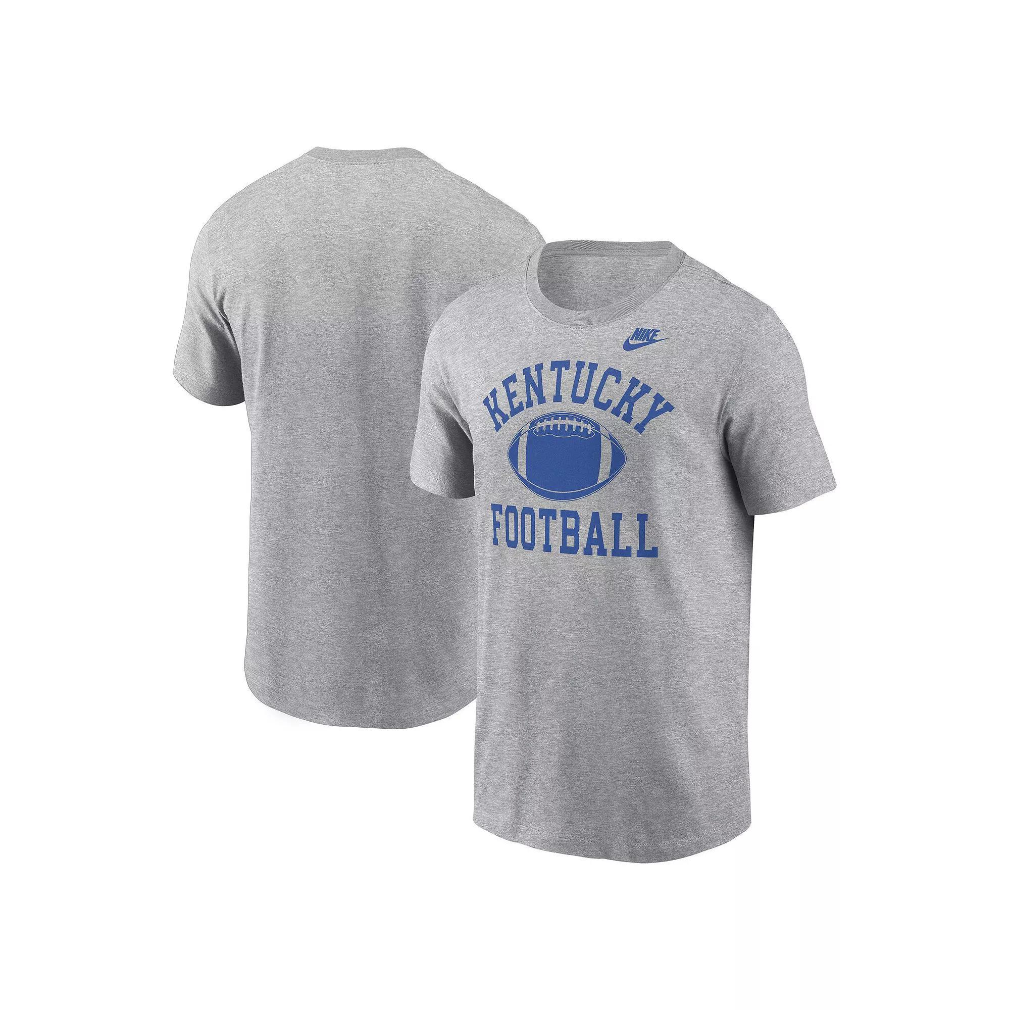 Men's Nike Heather Gray LSU Tigers Legacy Football Icon T-Shirt, Size: Medium, Grey Product Image