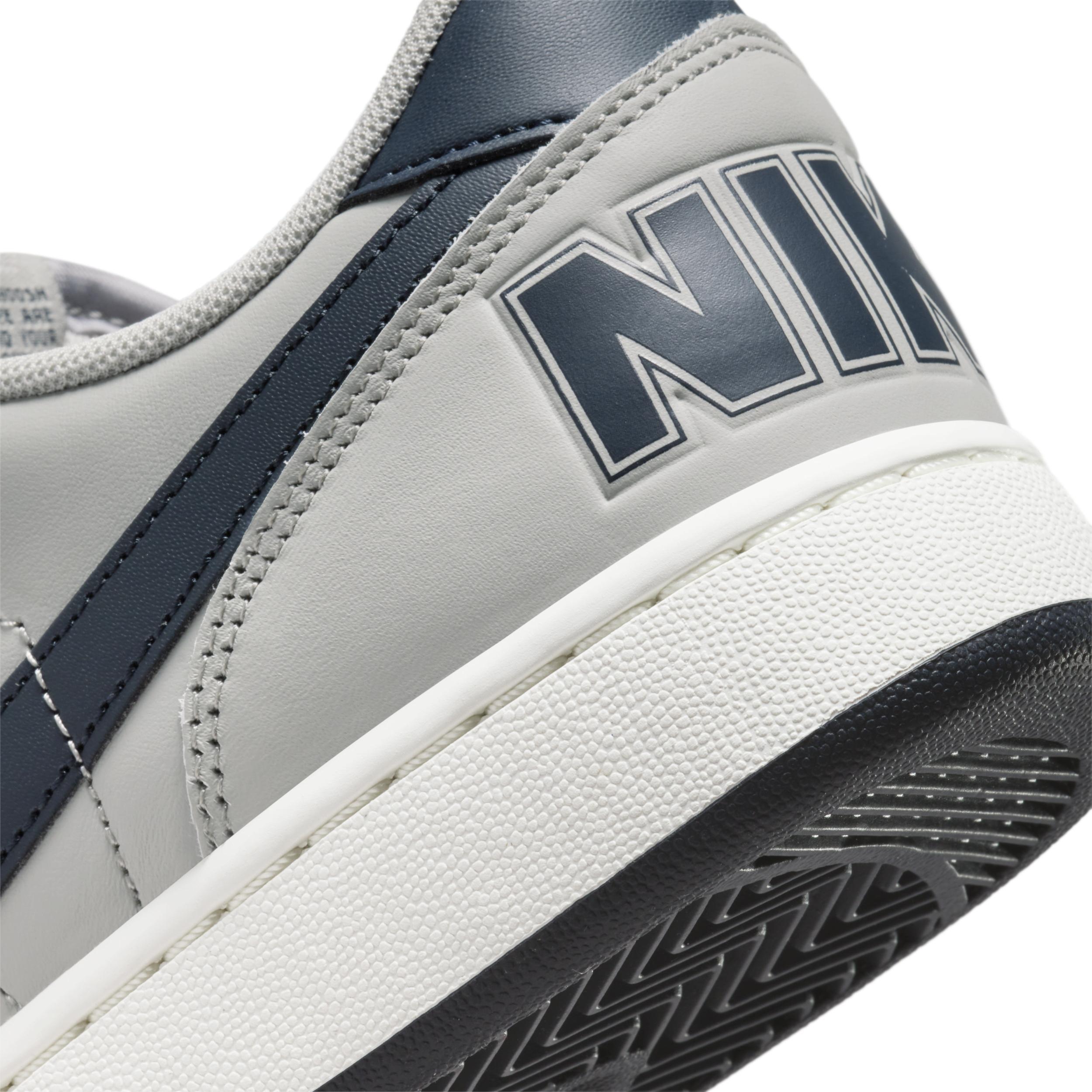 Nike Mens Nike Terminator Low - Mens Basketball Shoes Grey/Navy Product Image