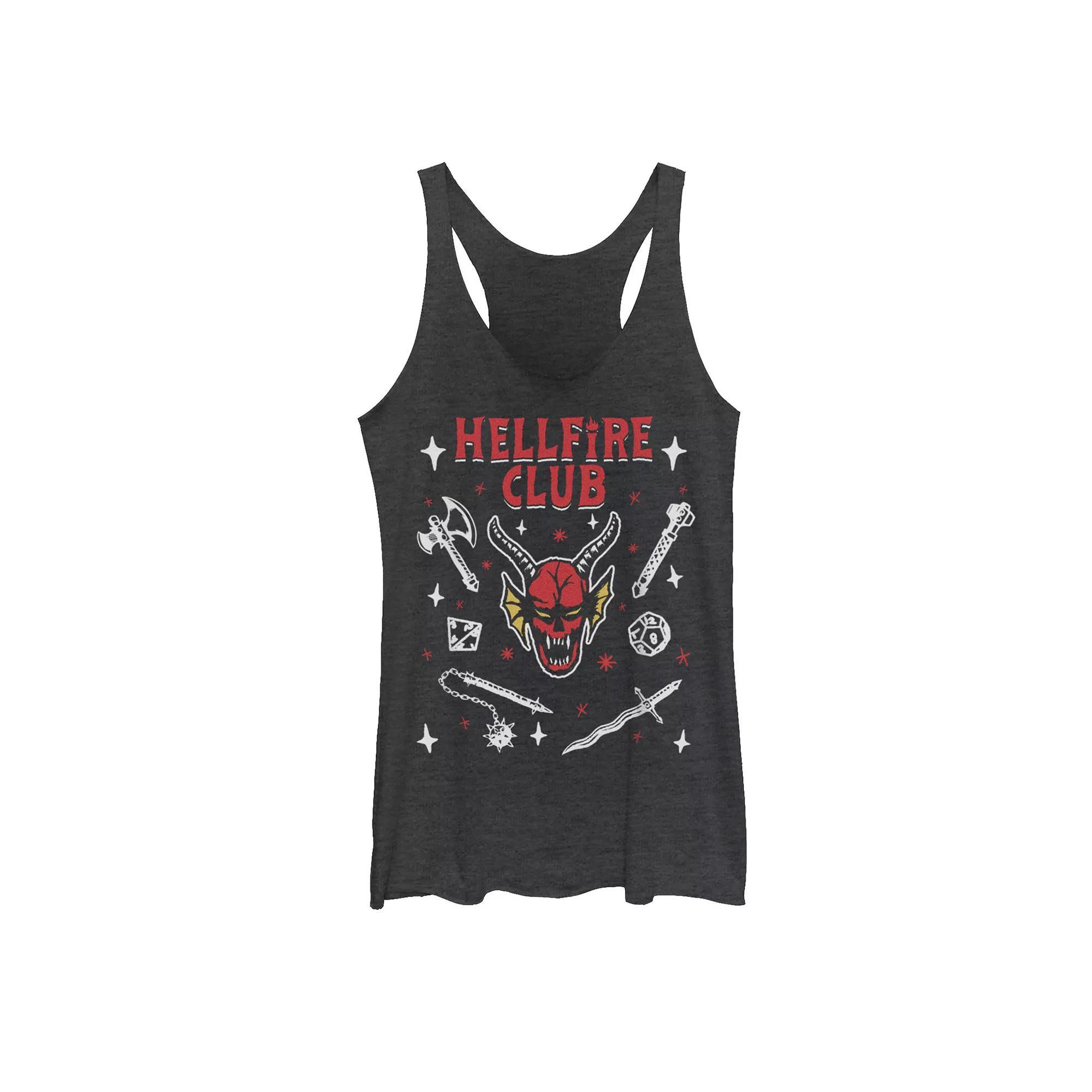 Juniors Marvel Iron Man Stark Industries Logo Tank Top, Girls Black Grey Product Image