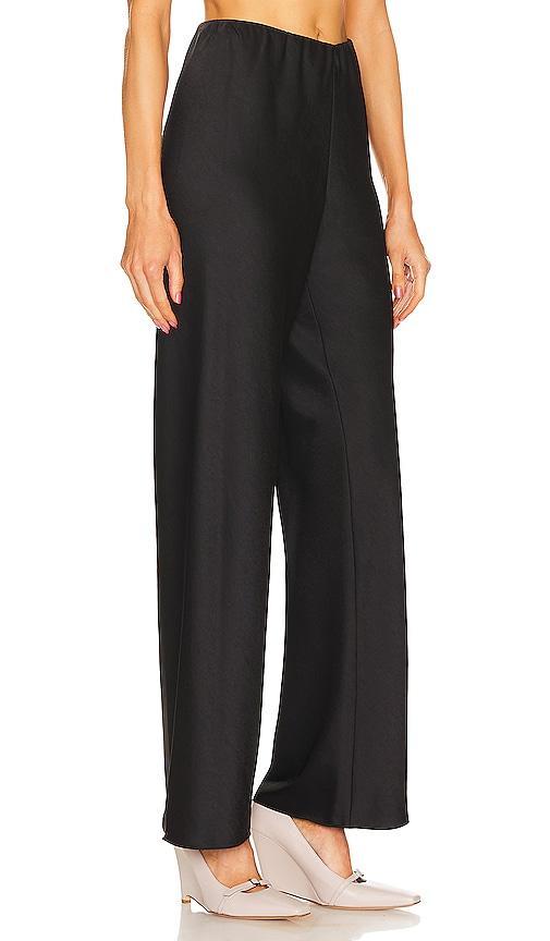 Fluid Bias-Cut Crushed Satin Pants Product Image