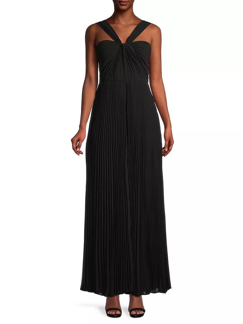 Tina Pleated Twisted Jumpsuit Product Image