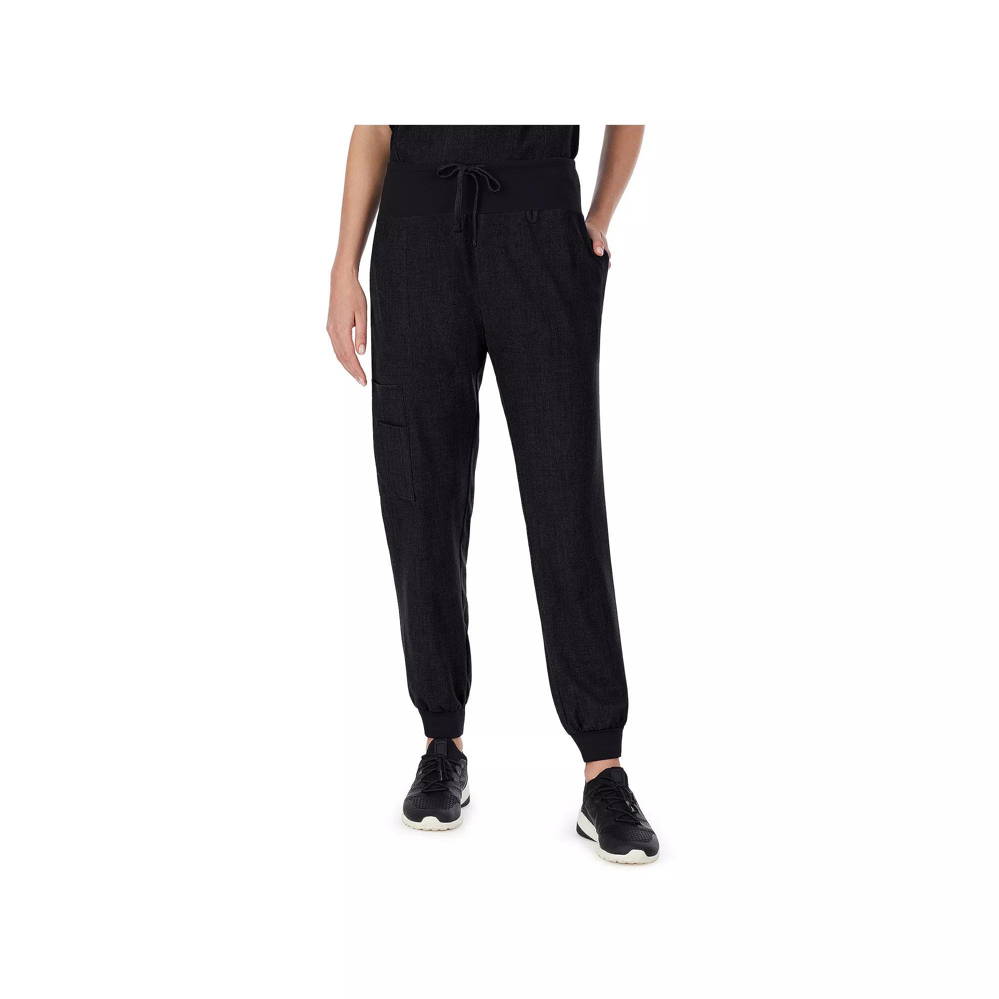 Women's Cuddl Duds® Scrubs Jogger Pants, Size: Medium, Black Product Image