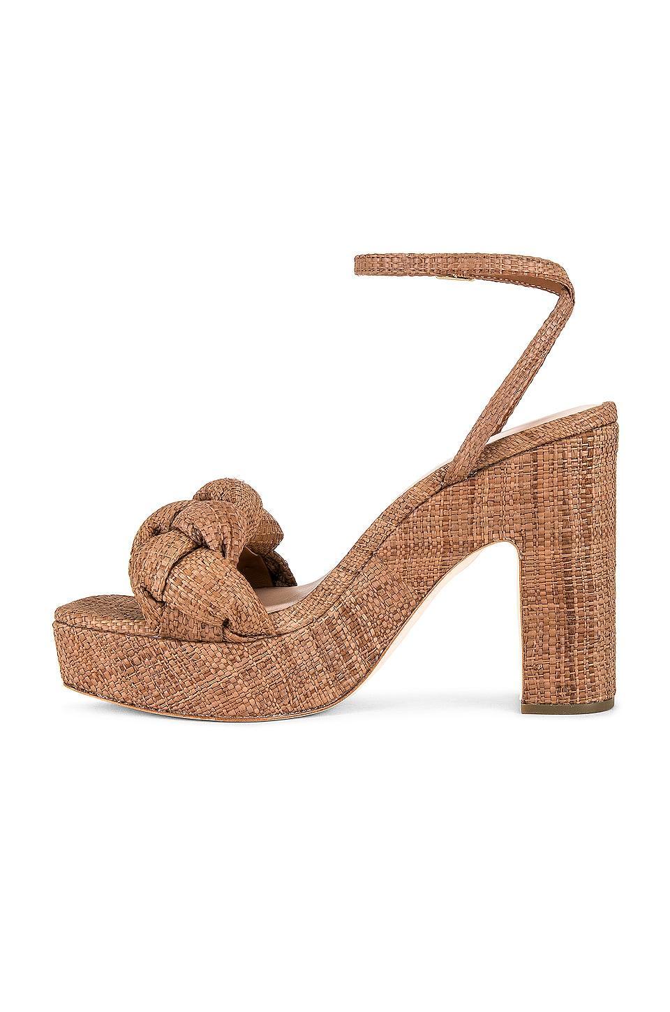 Womens Fae Braided Raffia Platform Sandals Product Image