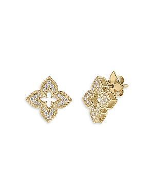 Roberto Coin 18K Yellow Gold Venetian Princess Earrings with Diamonds, 0.3 ct. t. w. Product Image