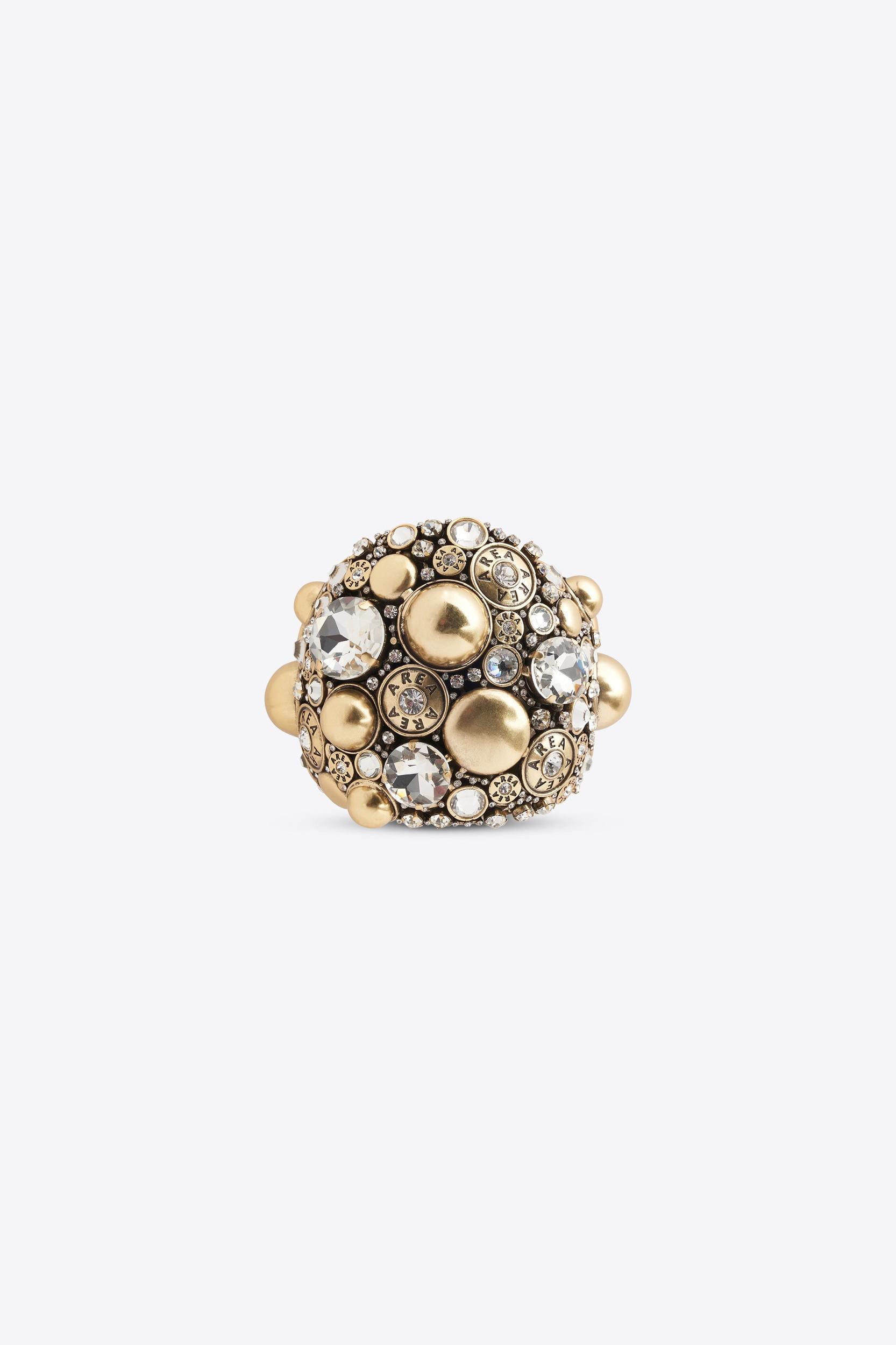 Crystal Button Cluster Cuff Bracelet Product Image
