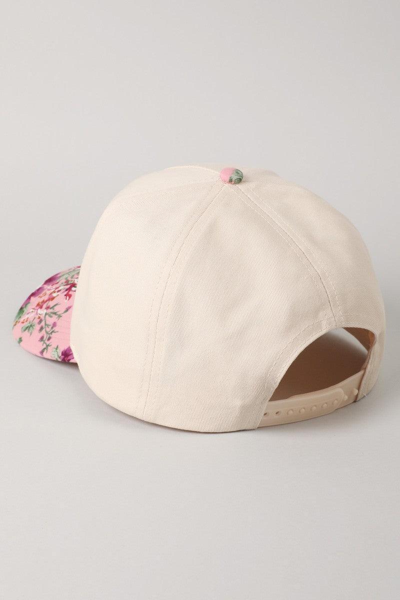 Mama Embroidery Floral Two-Tone Trucker Hat Product Image