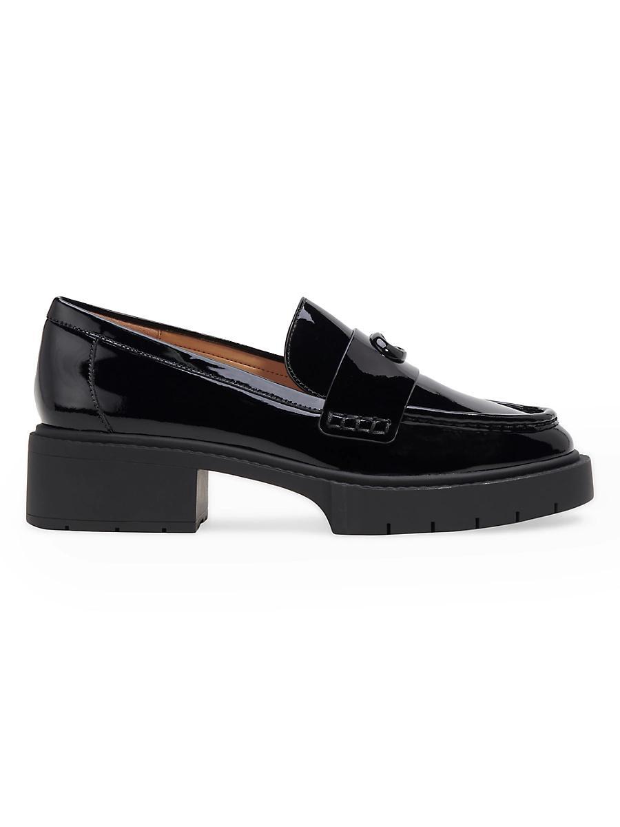 Womens Leah 38MM Patent Leather Loafers Product Image