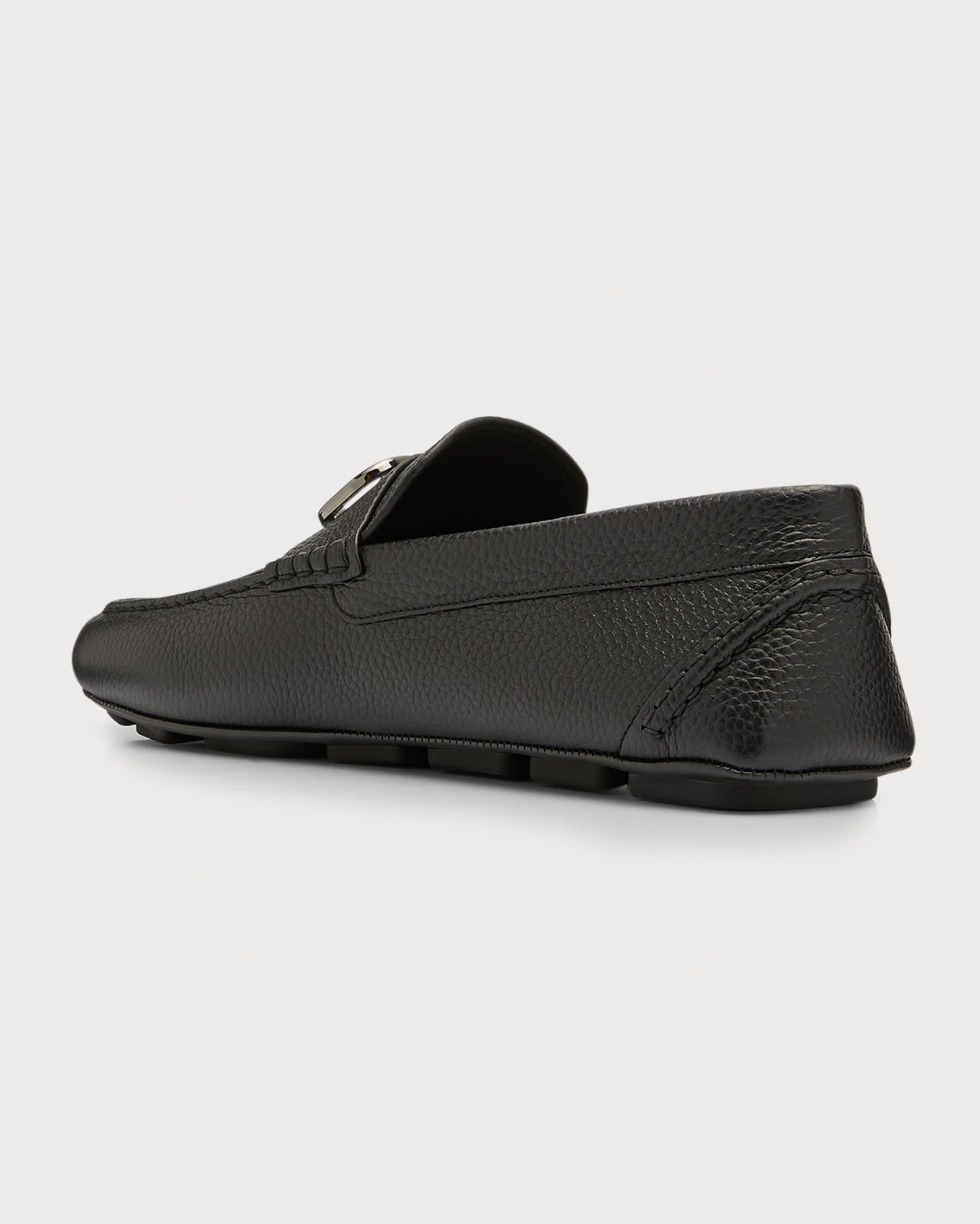 Men's V-Logo Leather Drivers Product Image