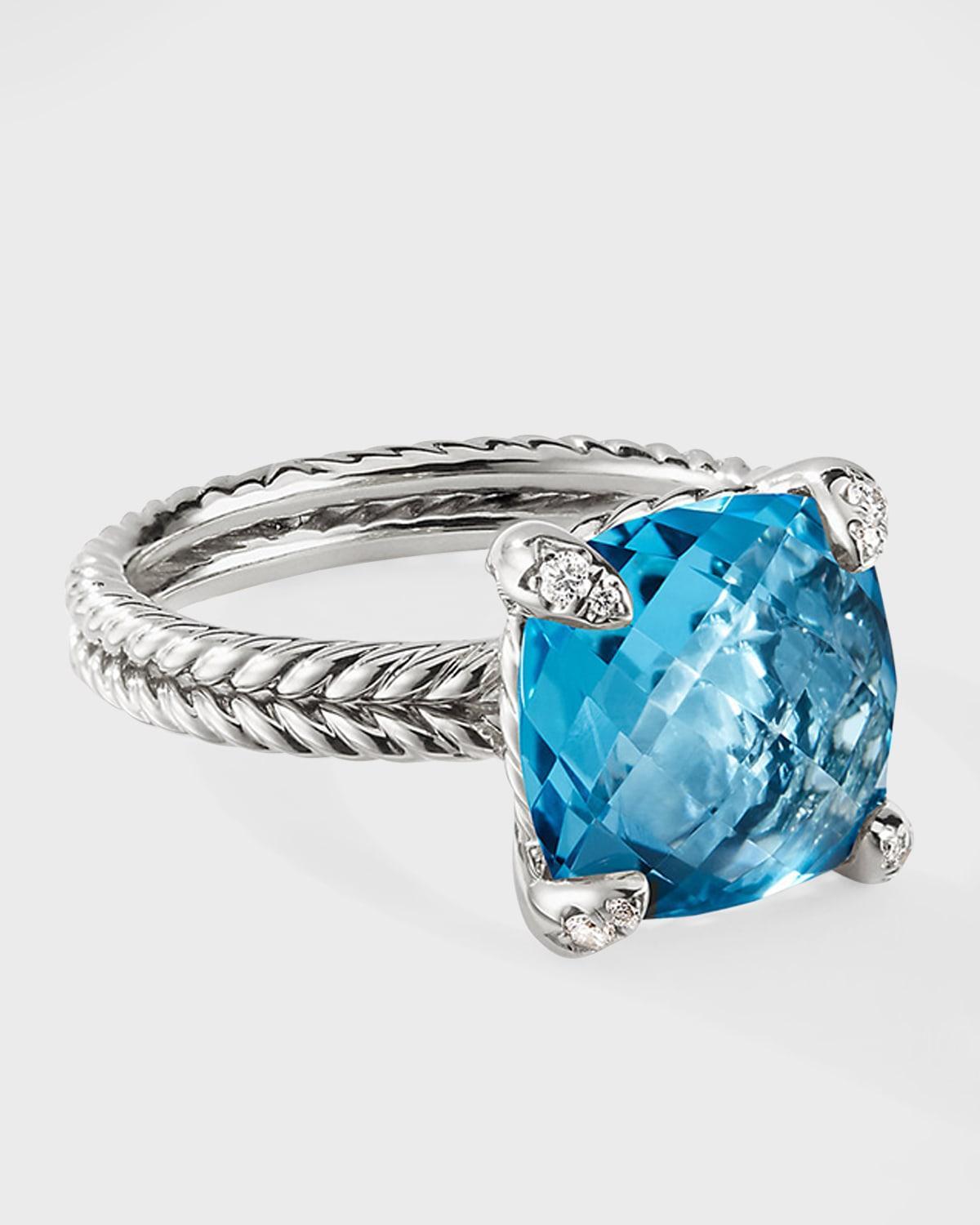 David Yurman Chatelaine Ring with Amethyst and Diamonds Product Image