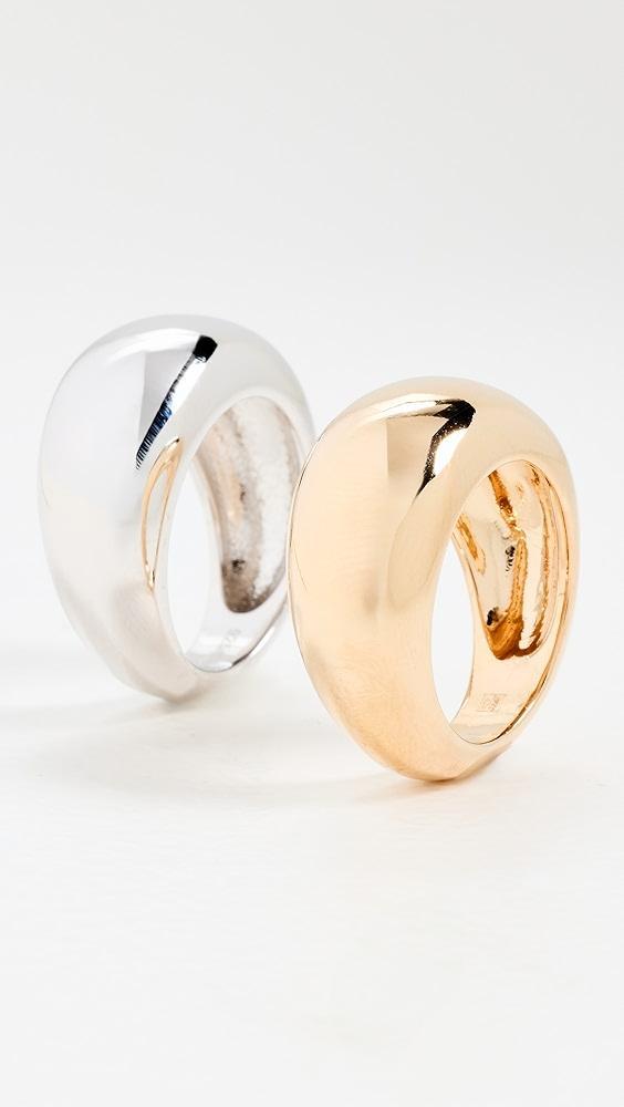 Timeless Pearly Set of Tube Rings | Shopbop Product Image