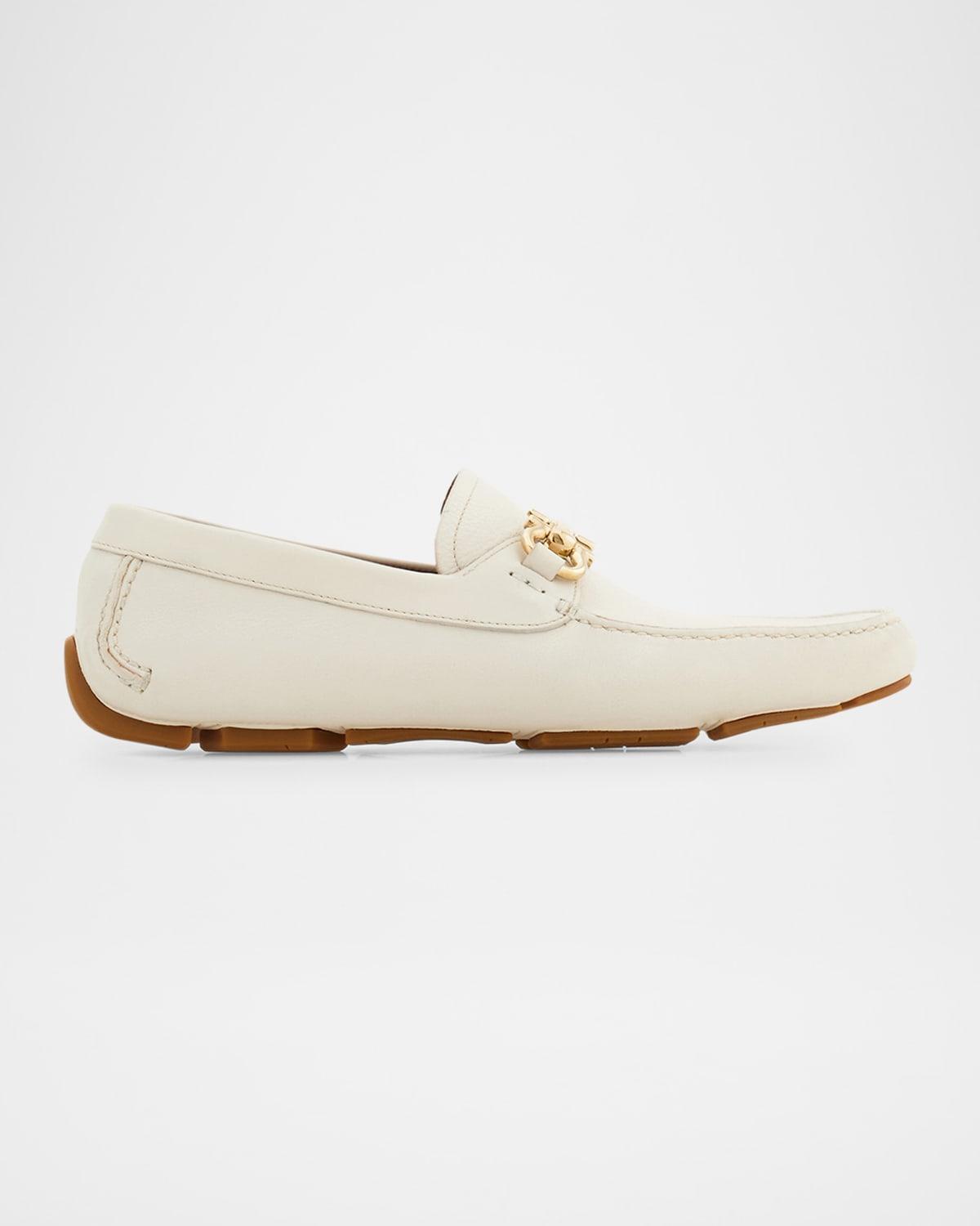 Ferragamo Mens Gancini Leather Drivers Product Image
