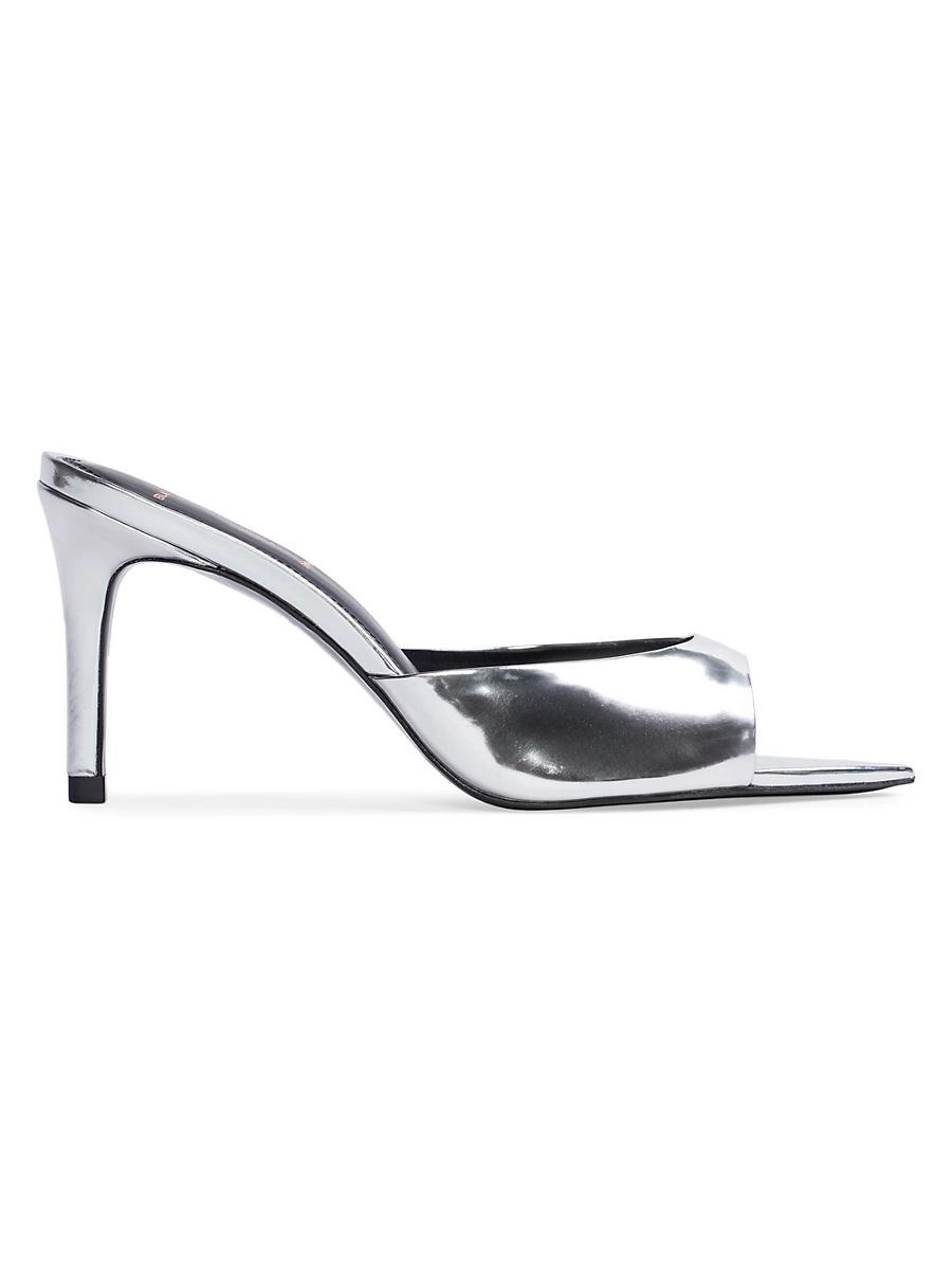 Black Suede Studio Womens Brea Patent Leather High Heel Sandals Product Image