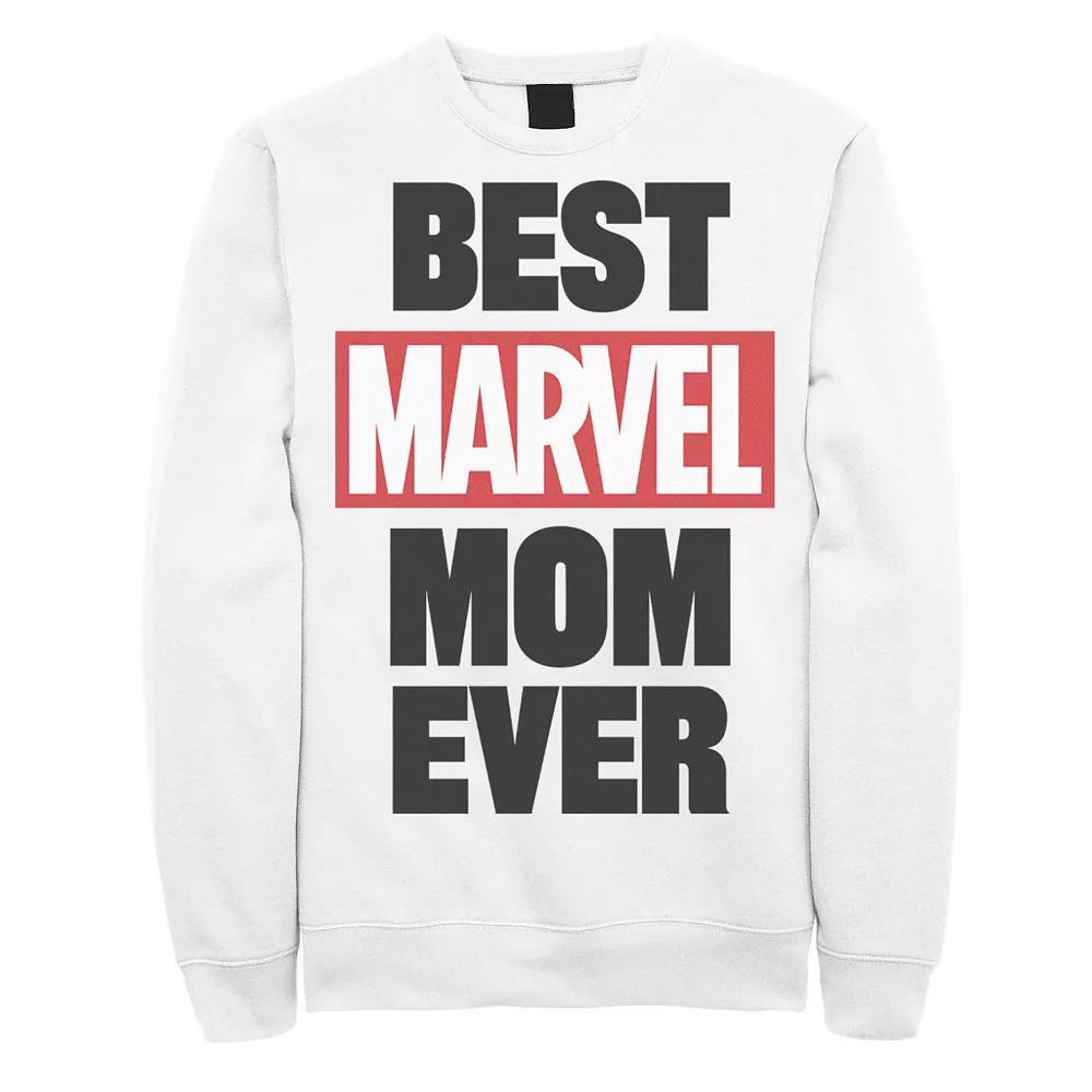 Men's Marvel Best Marvel Mom Sweatshirt, Size: Small, White Product Image