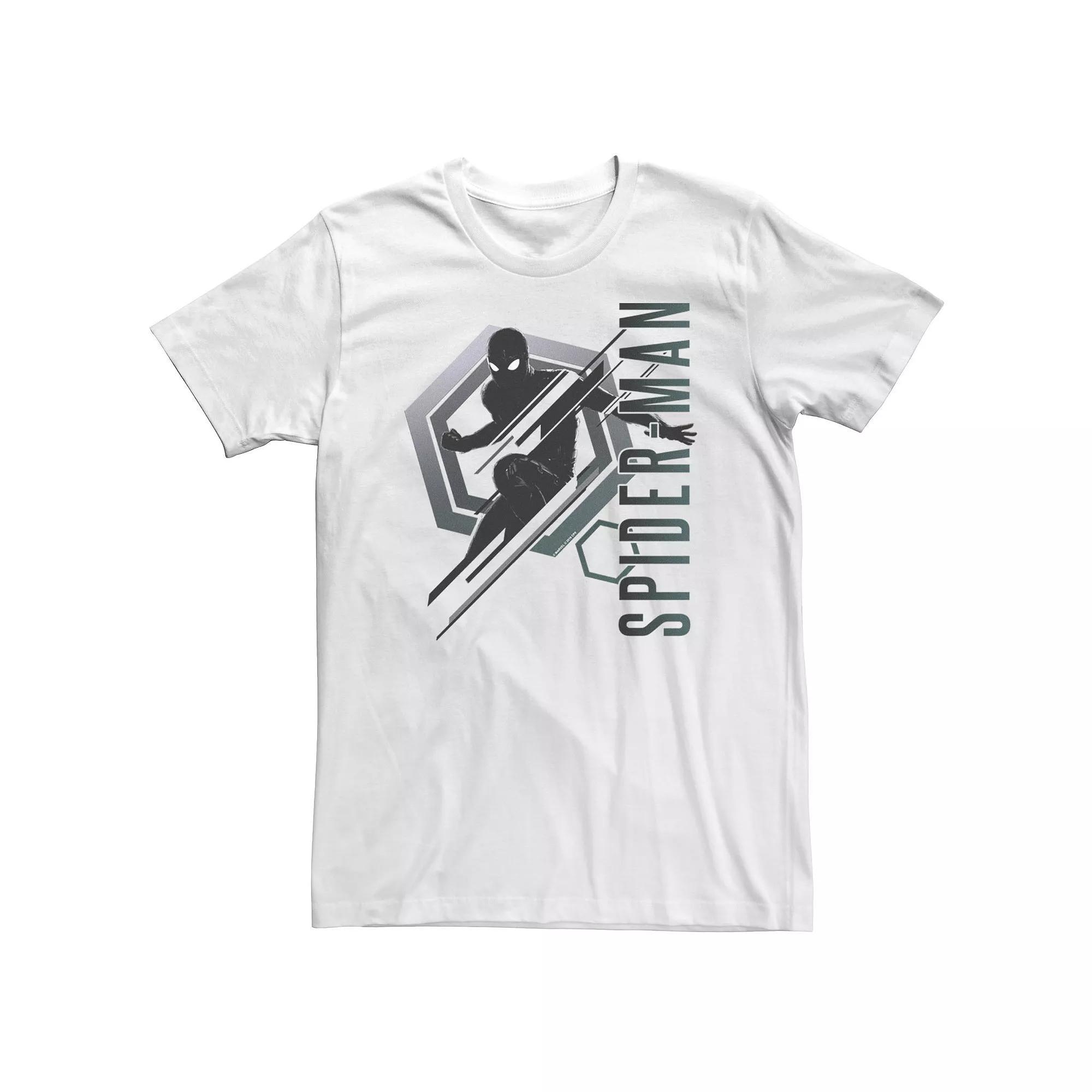 Big & Tall Marvel Spider-Man Far From Home Tech Stealth Suit Portrait Tee, Men's, Size: 3XL Tall, White Product Image