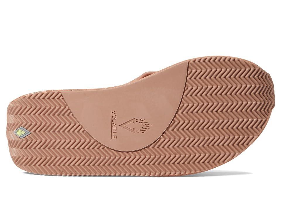 Volatile Womens Mini Croco Flip Flop Wedge Product Image