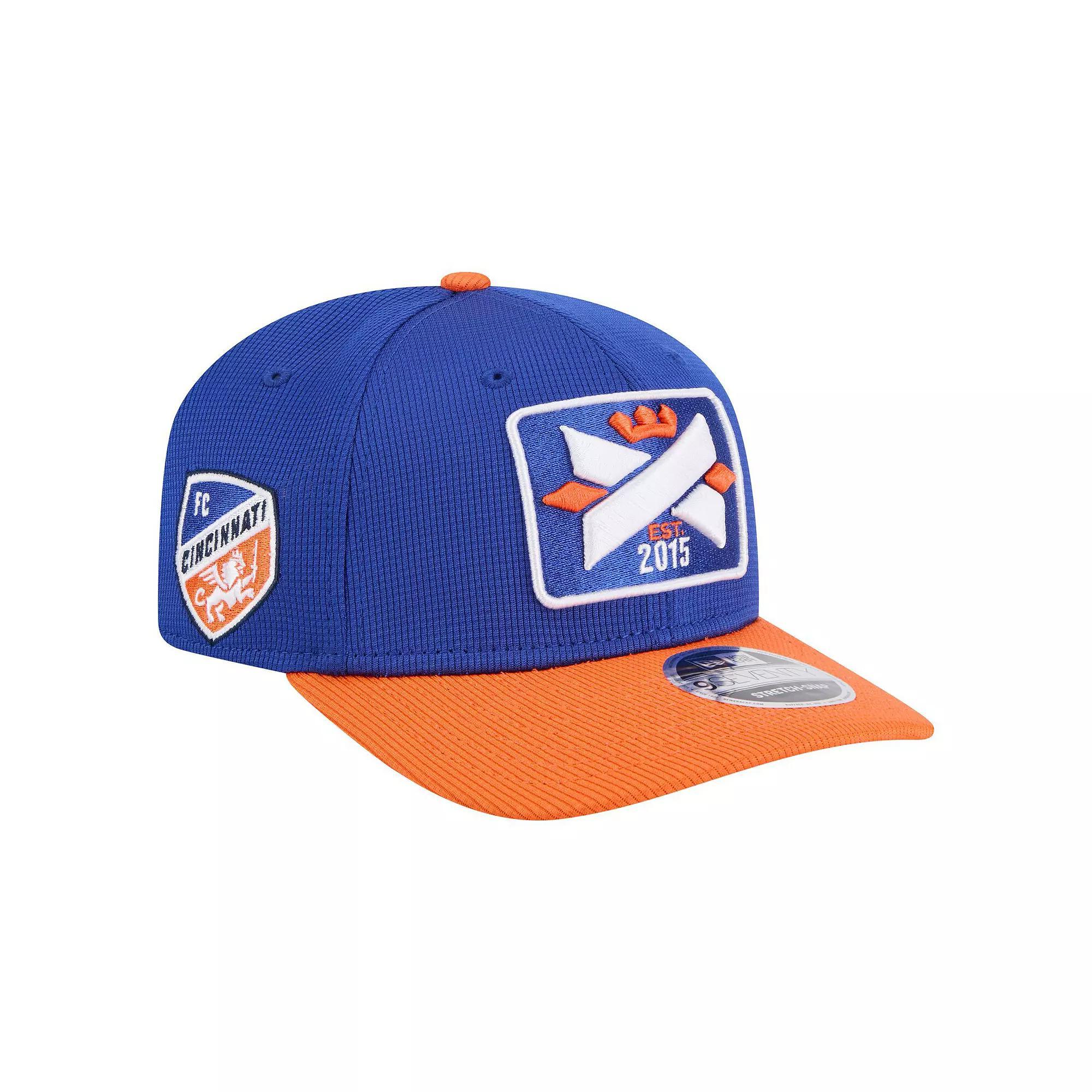 Men's New Era  Blue/Orange FC Cincinnati 2025 Jersey Hook 9SEVENTY Stretch-Snap Hat, Fcc Blue Product Image