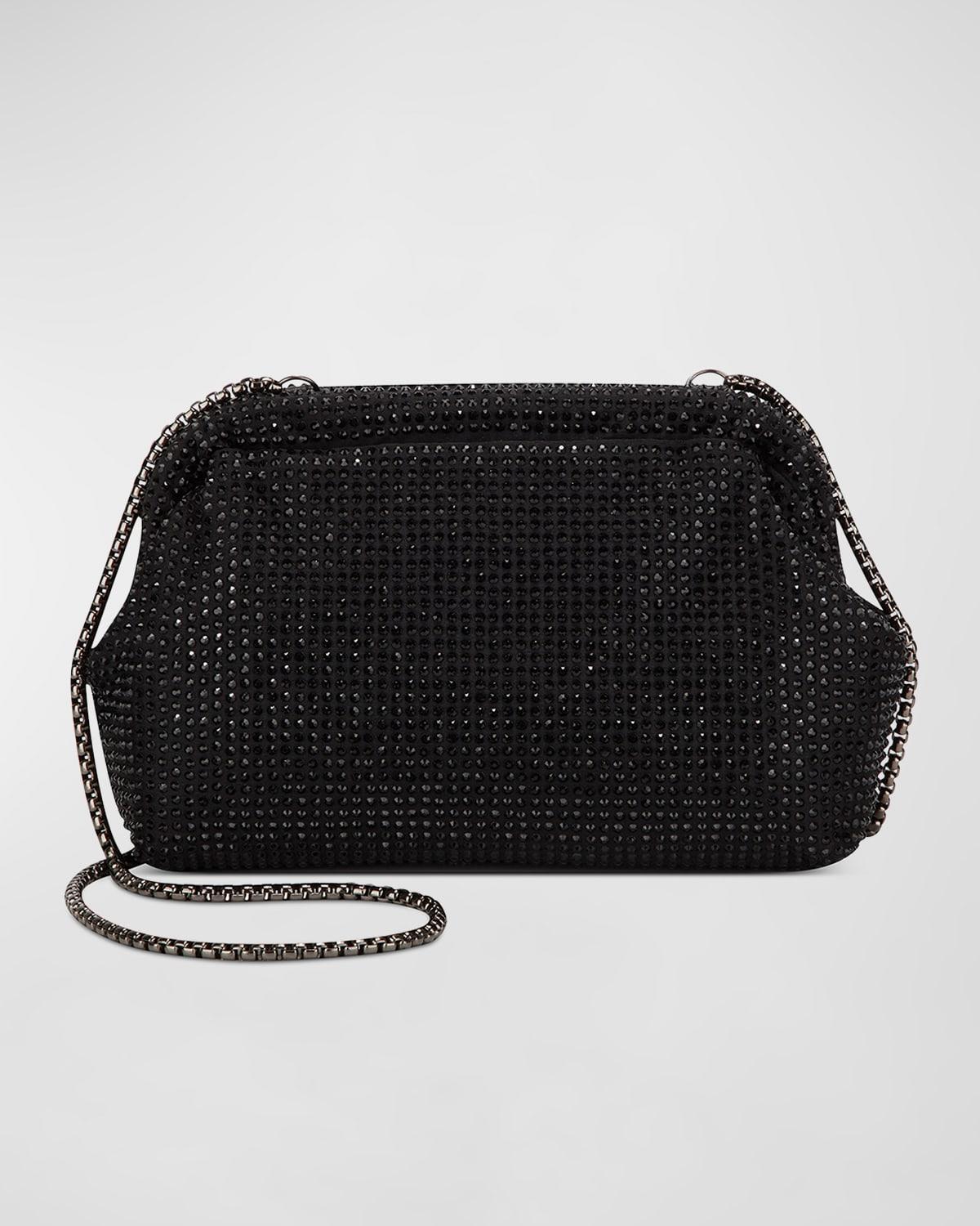 Brooke Crystal-Embellished Satin Frame Clutch Product Image