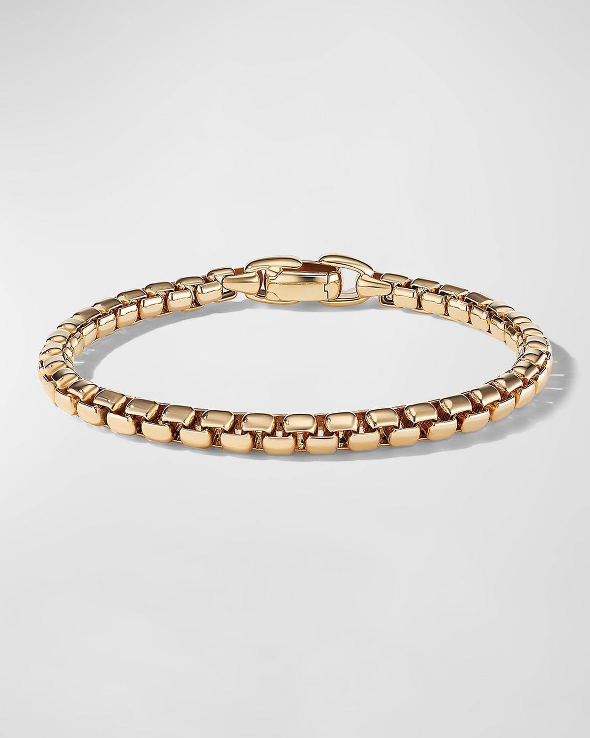 David Yurman Mens Box Chain Bracelet in 18K Gold Product Image