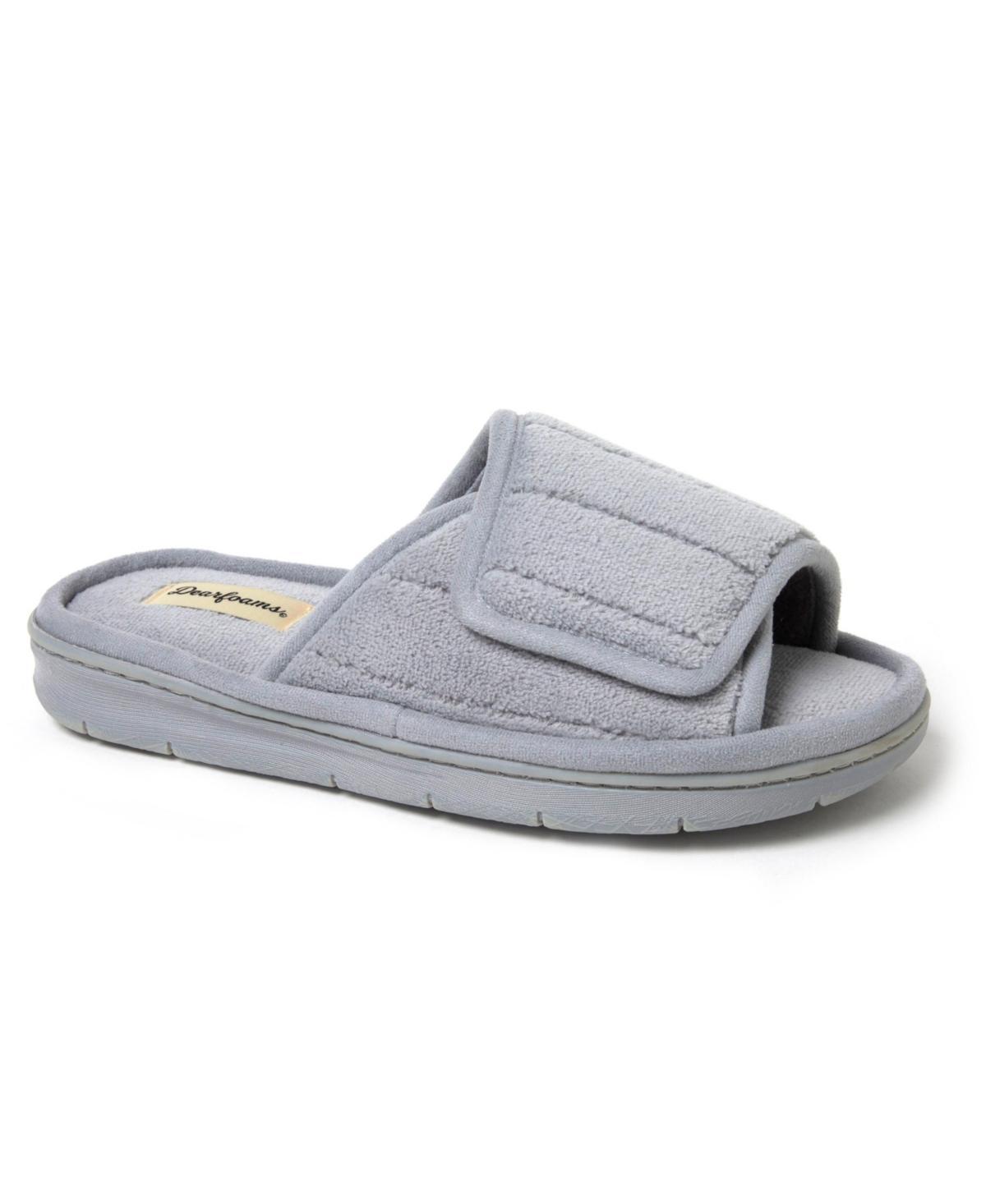 Dearfoams Mickey Terrycloth Women's Slide Slippers, Size: Medium, Sleet Product Image