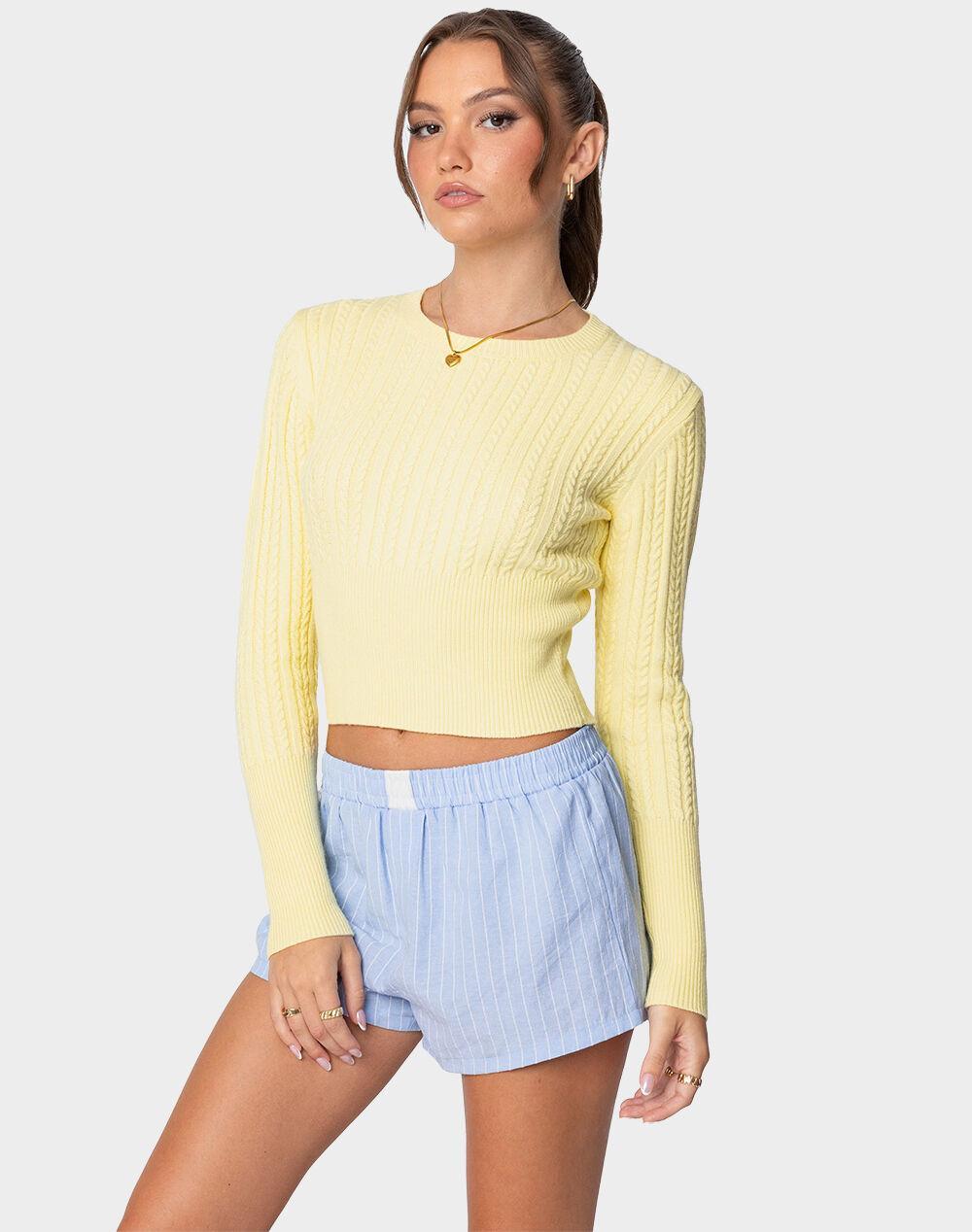 EDIKTED Mallory Cable Knit Sweater Product Image