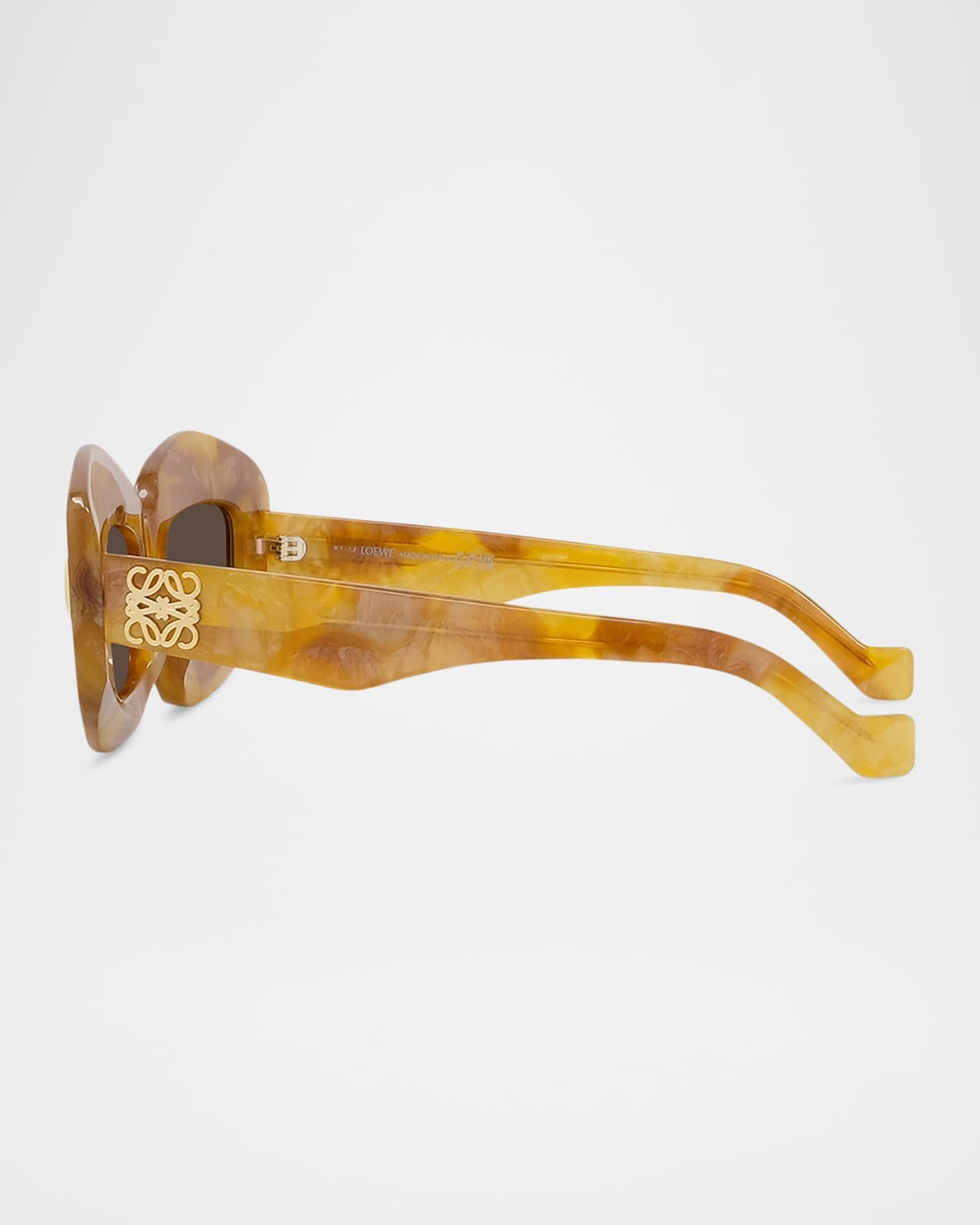 Men's Anagram Acetate and Nylon Rectangle Sunglasses Product Image