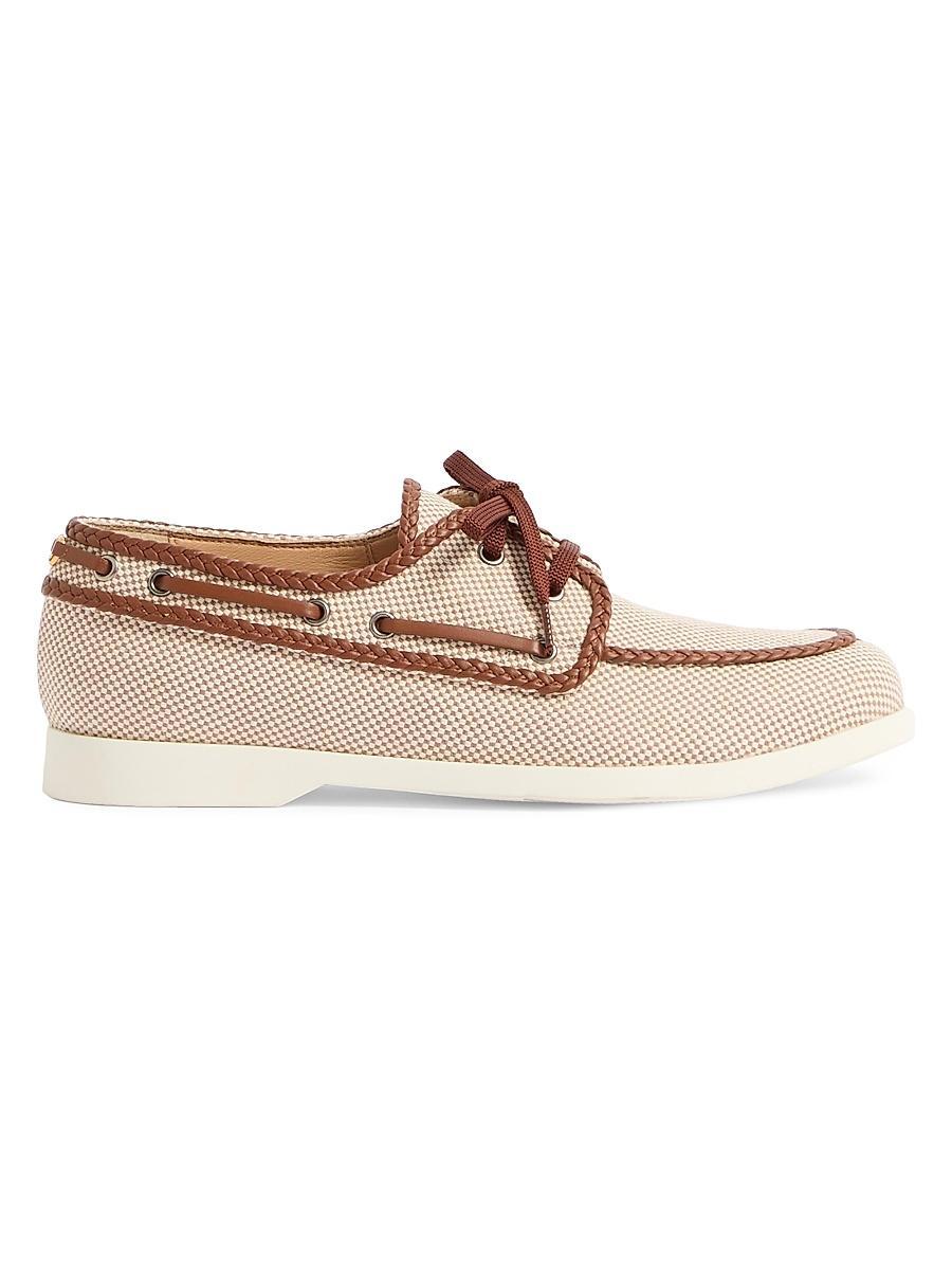 Mens Palm Avenue Canvas and Nappa Boat Shoes Product Image