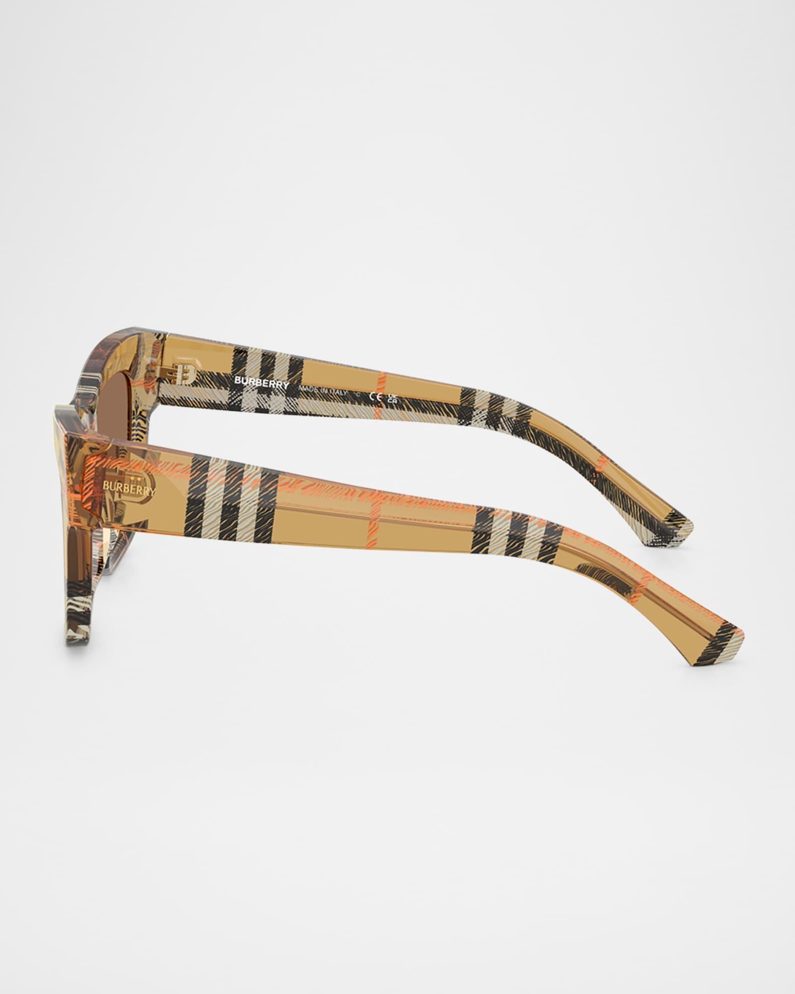 BE4449F Acetate Square Sunglasses Product Image