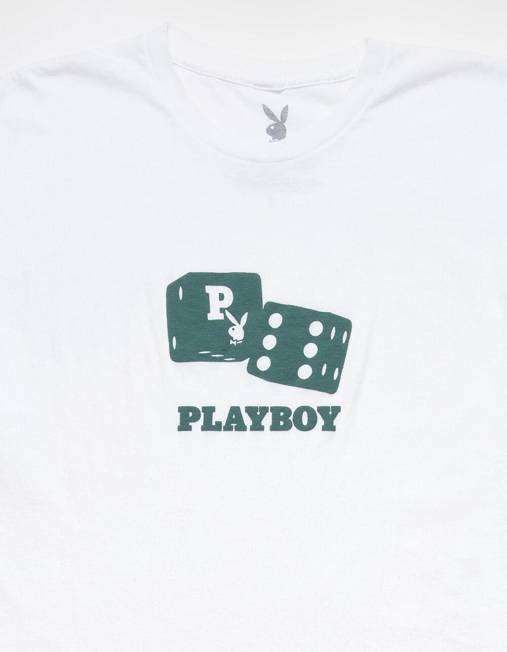 PLAYBOY Dice Mens Tee - WHITE Product Image