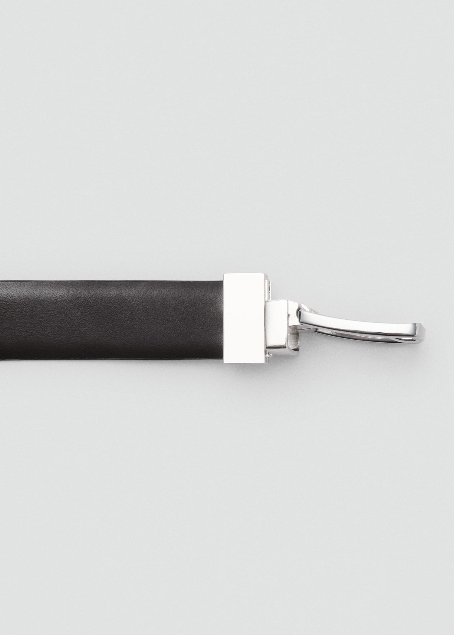 Reversible suit leather belt - Men | MANGO USA Product Image