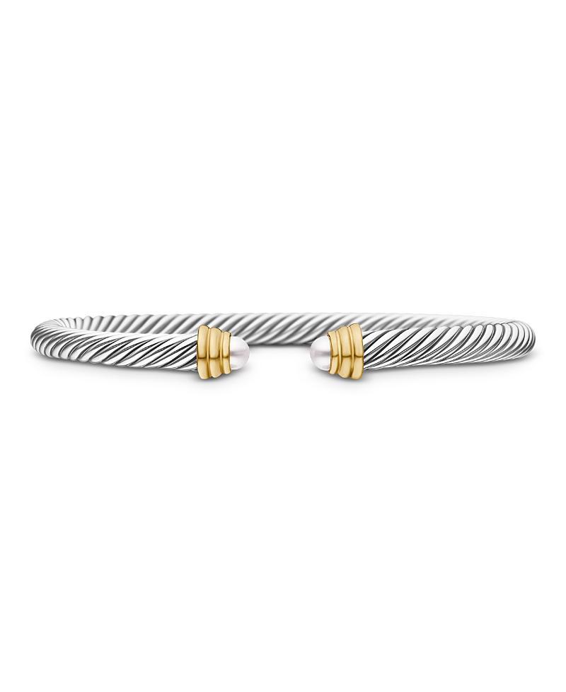 David Yurman Cable Classics Bracelet with Blue Topaz and Gold Product Image