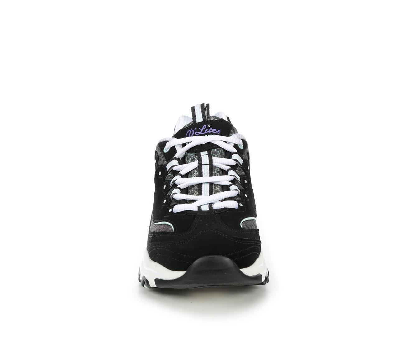 Women's Skechers 149268 D'Lites Glowing Path Wedge Sneakers Product Image