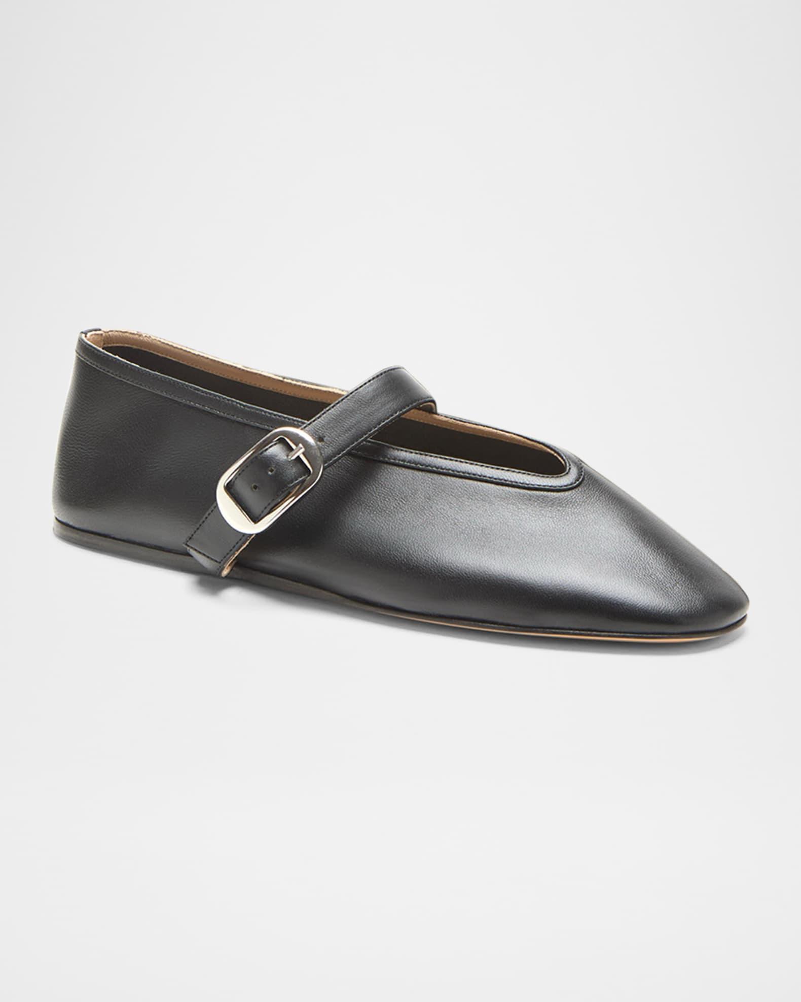 Stella Leather Ballerina Flats Product Image