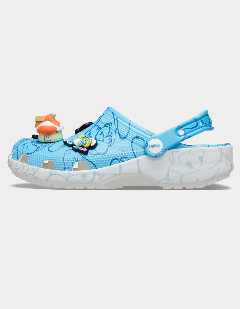 CROCS x Smurfs Classic Clogs - BLUE/WHT Product Image