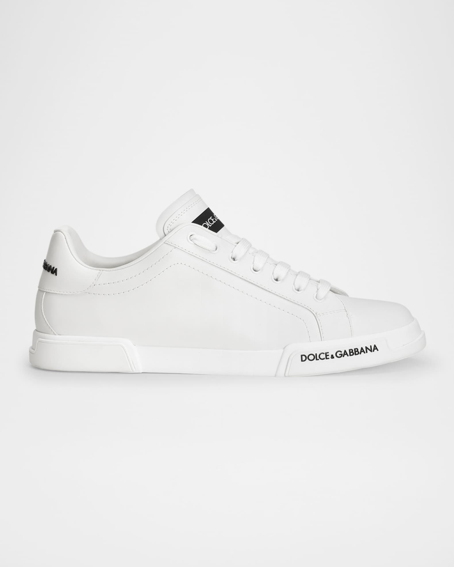 Men's Leather Low-Top Sneakers Product Image