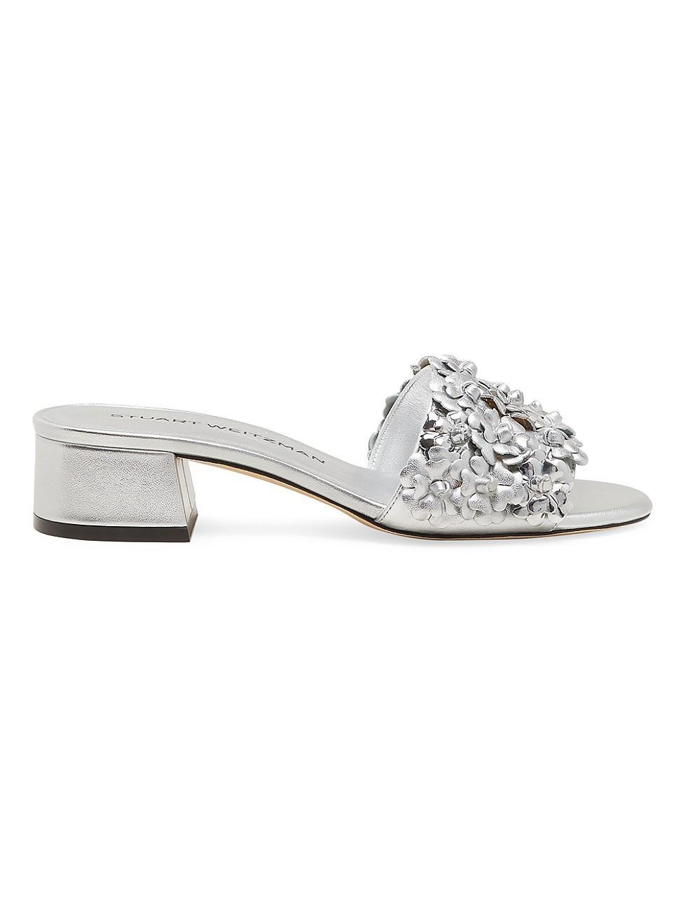 Womens Meadow 35MM Metallic Leather Block-Heel Sandals Product Image