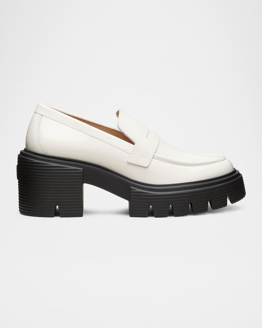 Soho Patent Lug-Sole Penny Loafers Product Image