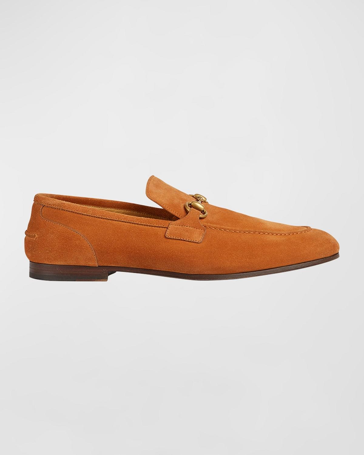 Ferragamo Mens Bloom Leather Loafers Product Image