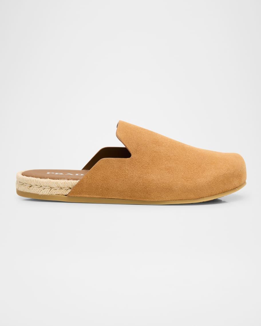 Mens Espadrillas Suede Espadrille Mules Product Image