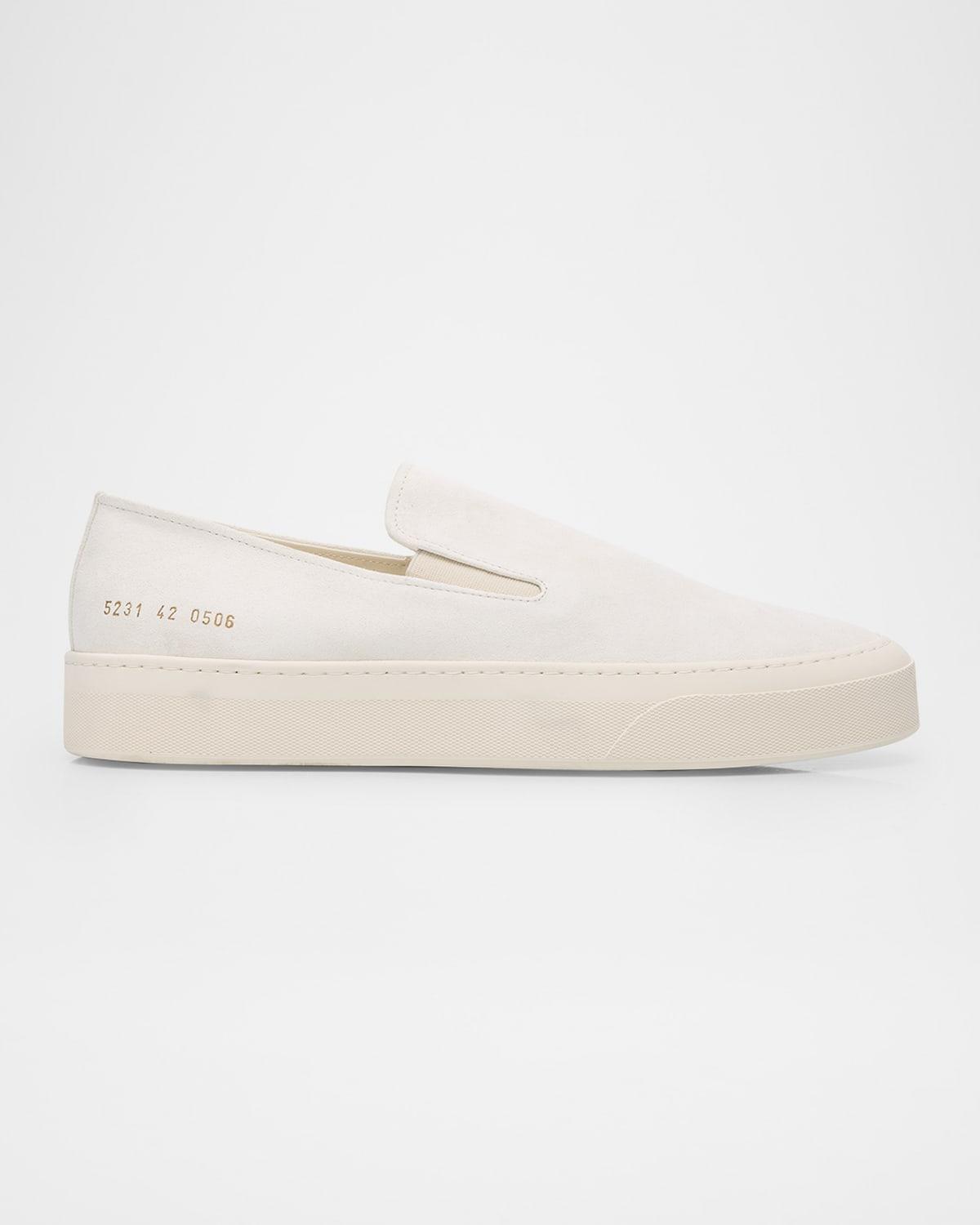 Mens Suede Slip-On Sneakers Product Image