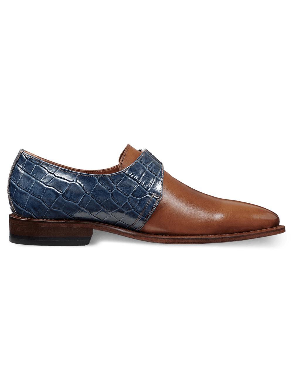 Jefferson Monk Strap - Chestnut/navy Product Image