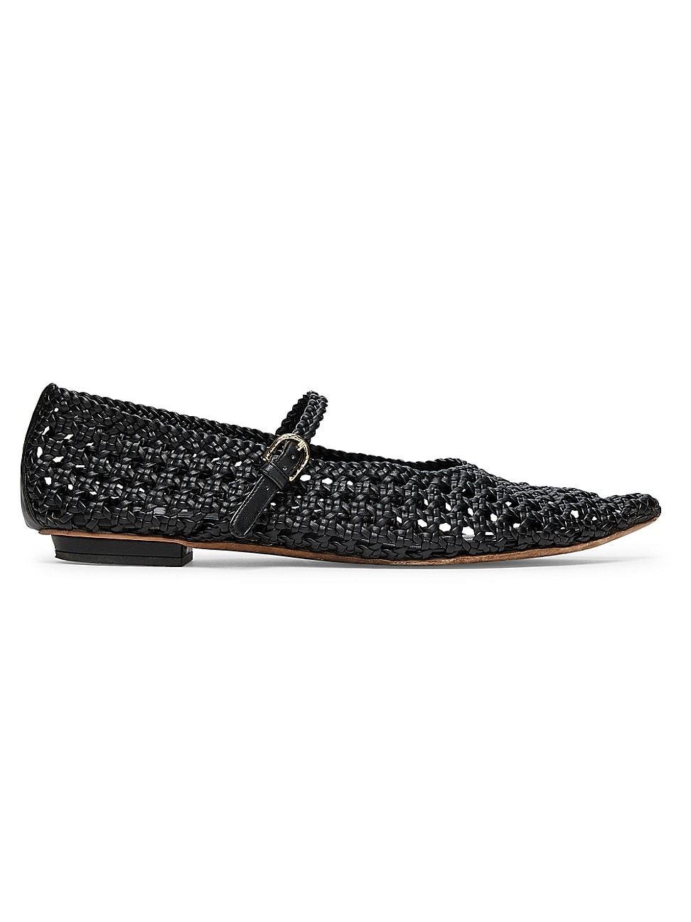 Womens Gracie Braided Mary Jane Ballet Flats Product Image
