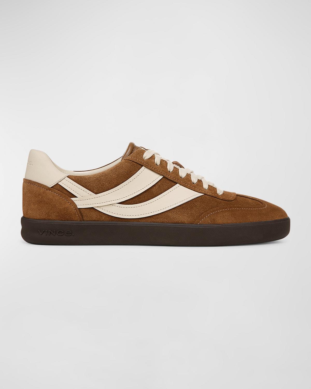 Vince Mens Oasis Leather Lace Up Sneakers Product Image