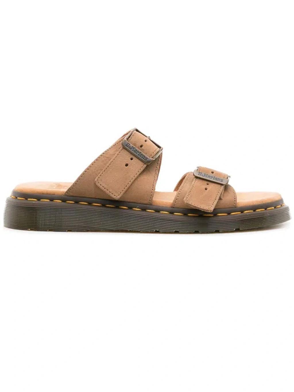 DR. MARTENS' Savannah Tan Tumbled Nubuck Josef Sandals In Brown Product Image
