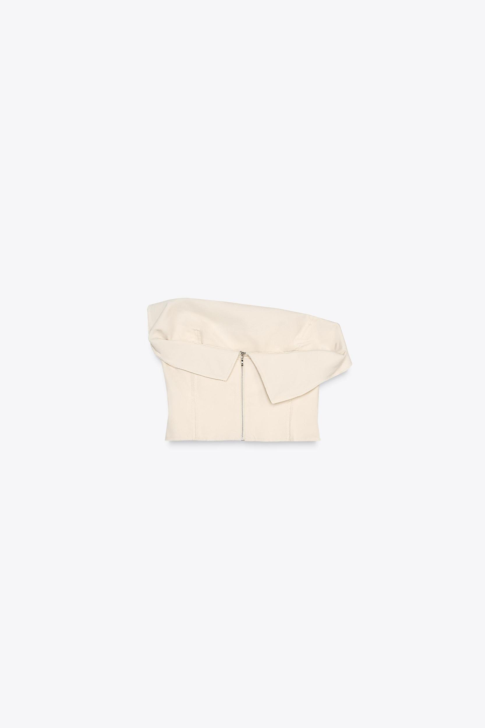 ZW COLLECTION STRAPLESS RUFFLED TOP Product Image